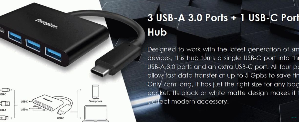 Hubs Energizer USB Type-C